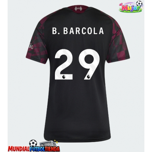 Camiseta Liverpool Bradley Barcola #29 Tercera Equipación Replica 2026-27 para mujer mangas cortas